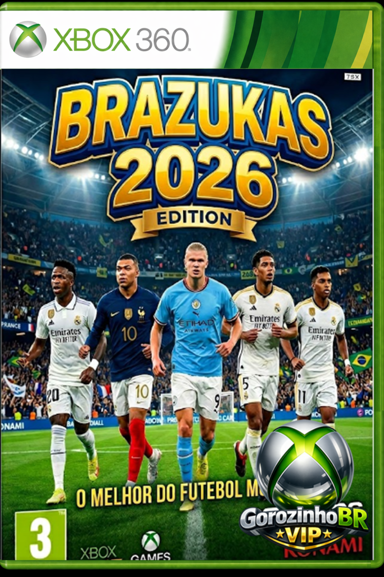 Plataforma: XBOX 360 🎮 + ESTÁDIOS + FACES + NARRAÇÕES + PLACARES + UNIFORMES + PLACAS PUBLICITÁRIAS!