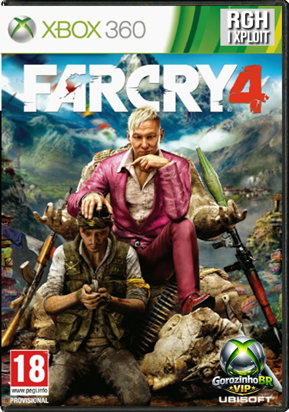Far Cry 4 é um jogo para Xbox 360 que se passa na região fictícia de Kyrat, inspirada no Himalaia 🏔️. O jogador controla Ajay Ghale, que retorna ao seu país natal e acaba envolvido em uma guerra civil contra o tirano Pagan Min 👑. O game oferece um mundo aberto cheio de atividades, como exploração, caça de animais 🐅, missões secundárias e confrontos intensos. Há grande liberdade para completar objetivos, podendo usar furtividade ou combate direto 🔫.