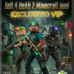 Left 4 Dead 2 com mod inspirado em Minecraft traz uma releitura criativa do clássico de sobrevivência zumbi. O jogo mantém sua base cooperativa intensa, onde até quatro jogadores enfrentam hordas de infectados, mas com um visual totalmente remodelado no estilo blocado característico de Minecraft.