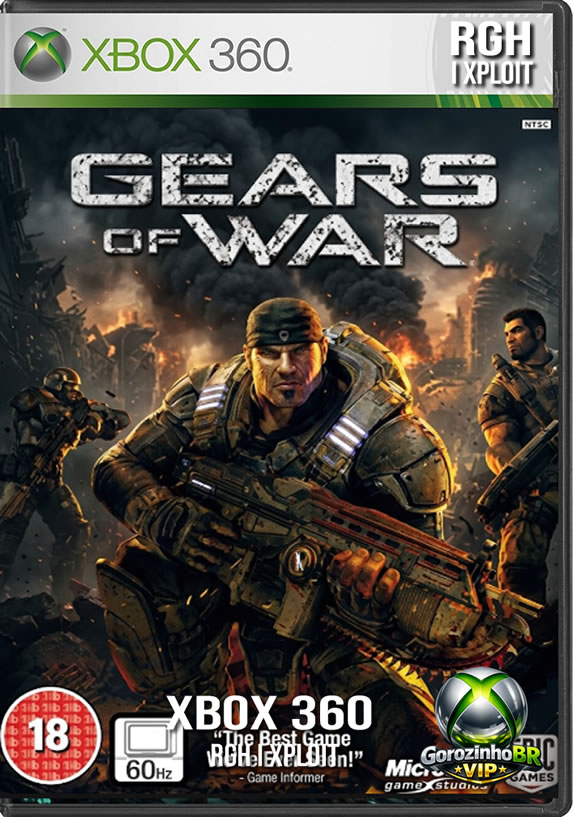 Lançado em 2006, Gears of War revolucionou os jogos de ação no Xbox 360. A história acompanha Marcus Fenix, um ex-prisioneiro reintegrado à CGO para liderar o Esquadrão Delta em uma luta desesperada pela sobrevivência do planeta Sera. Após o trágico "Dia da Emergência", a monstruosa Horda Locust emergiu do subsolo, dizimando a humanidade. O título introduziu mecânicas inovadoras de combate com foco em cobertura (cover) e o sistema de recarga ativa, além de apresentar ao mundo a brutal e icônica Lancer, um fuzil de assalto acoplado a uma motosserra. A campanha, com sua atmosfera sombria, pesada e altamente cinematográfica, entrega uma experiência marcante tanto no modo solo quanto no cooperativo. 👾🩸