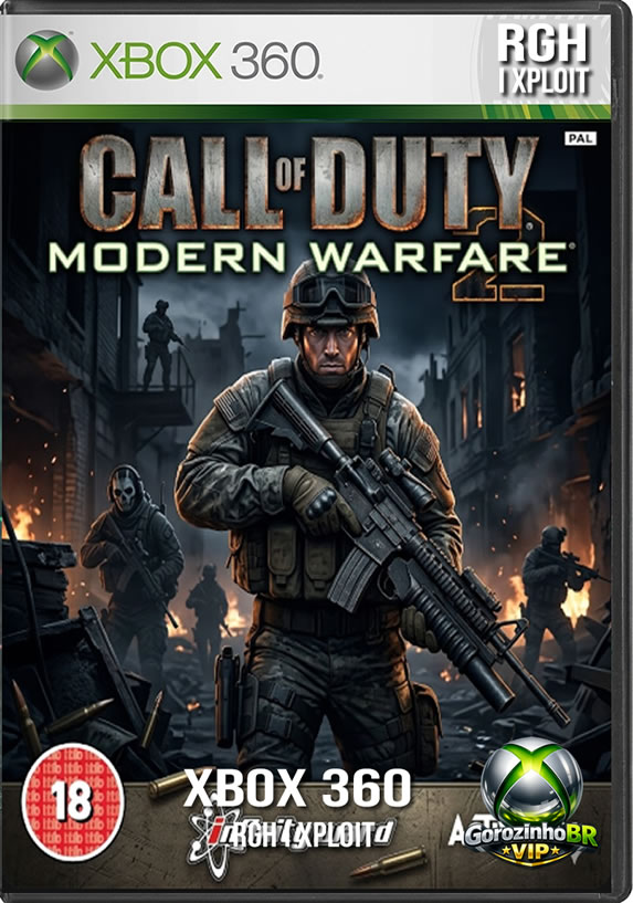 Lançado em 2009, Call of Duty: Modern Warfare 2 é a explosiva continuação de um dos maiores sucessos da geração Xbox 360. A campanha cinematográfica mergulha o jogador em um conflito global alucinante contra a organização ultranacionalista de Vladimir Makarov, passando por cenários intensos que vão desde as favelas do Rio de Janeiro até as montanhas geladas do Cazaquistão e os subúrbios americanos. O jogo traz momentos inesquecíveis e polêmicos, mantendo um ritmo de pura adrenalina. Seu revolucionário modo multiplayer quebrou recordes, introduzindo novas recompensas de série de baixas (killstreaks), customização de classes aprofundada e mapas lendários como Rust, Terminal e Favela. O game também adicionou o viciante modo cooperativo Special Ops, repleto de missões táticas e desafiadoras. 🚁💣