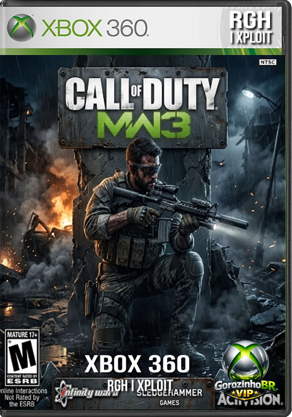 Lançado em 2011, Call of Duty: Modern Warfare 3 encerra de forma épica e explosiva a aclamada trilogia. Com a Terceira Guerra Mundial em pleno andamento, o jogador embarca em uma caçada global implacável ao terrorista Vladimir Makarov, lutando em cenários urbanos devastados como Nova York, Londres e Paris. Ao lado de lendas como Capitão Price e Soap MacTavish, a campanha entrega momentos de pura tensão e ação cinematográfica. O multiplayer retorna ainda mais robusto, introduzindo o inovador sistema de Strike Packages (Assalto, Suporte e Especialista) e modos viciantes como o "Baixa Confirmada". Além disso, o amado modo cooperativo Special Ops ganha a incrível adição do modo Sobrevivência (Survival), onde os jogadores enfrentam ondas infinitas e cada vez mais difíceis de inimigos. 🚁💥