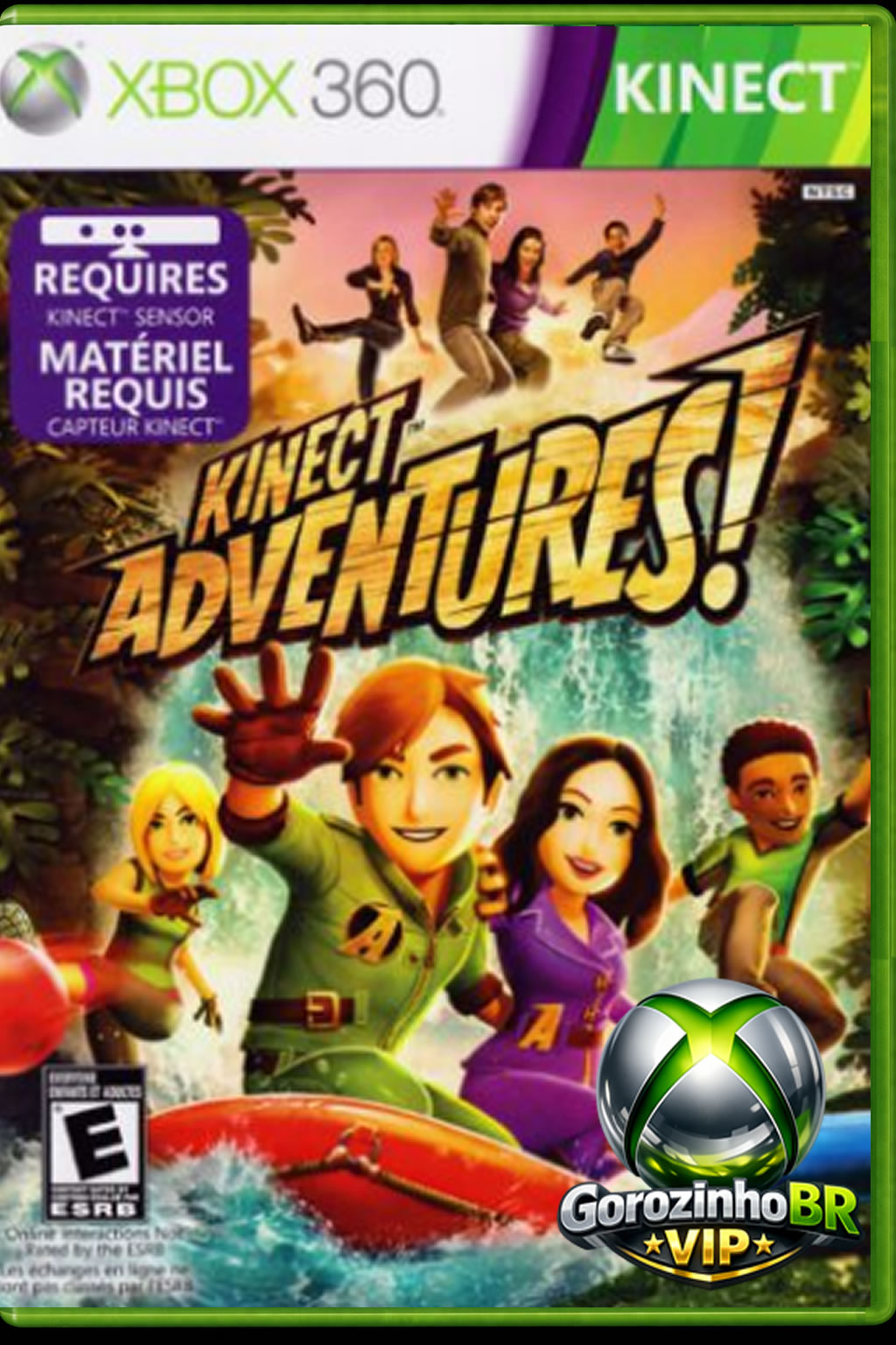 Kinect Adventures! é um jogo de ação e minigames desenvolvido para demonstrar as funcionalidades do sensor Kinect no Xbox 360. Nele, o jogador utiliza o próprio corpo para controlar o personagem, pulando, desviando e se movimentando sem o uso de controles.