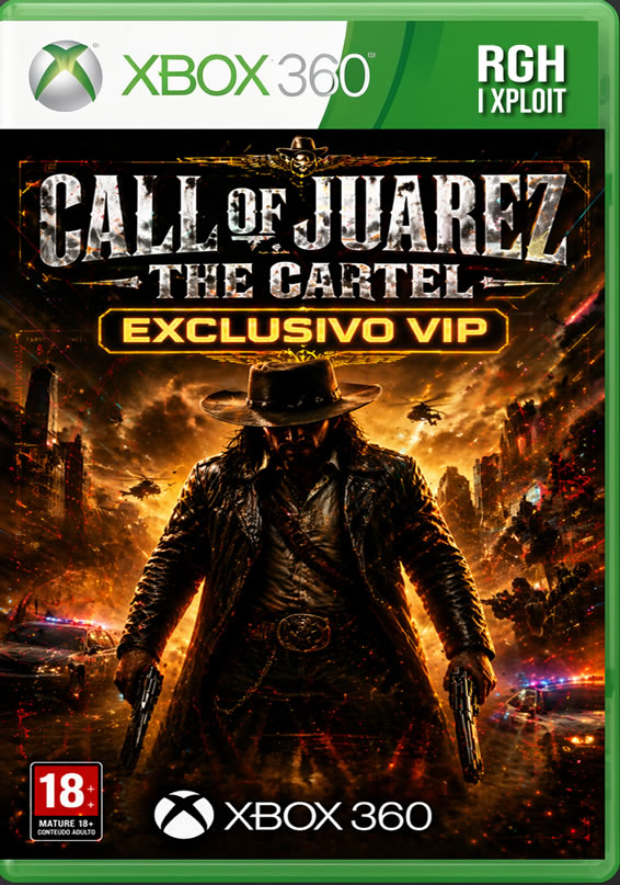 Call of Juarez: The Cartel é um jogo para Xbox 360 que leva a série para um cenário moderno, focado no combate ao narcotráfico entre os Estados Unidos e o México. O jogador pode escolher entre três personagens, cada um com habilidades próprias, participando de missões cheias de ação, tiroteios intensos e perseguições 🚔💥.