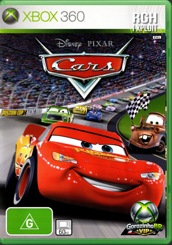 Cars é um jogo para Xbox 360 inspirado no universo da Pixar. O jogador controla personagens como Relâmpago McQueen em uma jornada que continua a história do filme, com corridas, missões e exploração em mundo aberto 🚗💨.