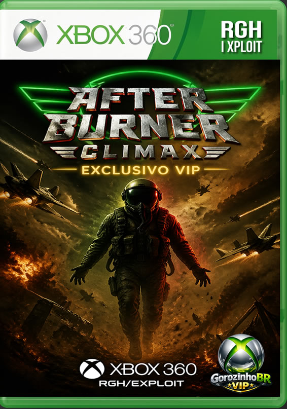 After Burner Climax é um jogo para Xbox 360 que coloca o jogador no controle de caças supersônicos em missões cheias de ação e velocidade ✈️🔥. Com jogabilidade arcade, o foco está em reflexos rápidos, desviando de mísseis e abatendo inimigos em cenários intensos. O sistema de “Climax Mode” desacelera o tempo, permitindo desviar com precisão e realizar ataques cinematográficos 💥⚡