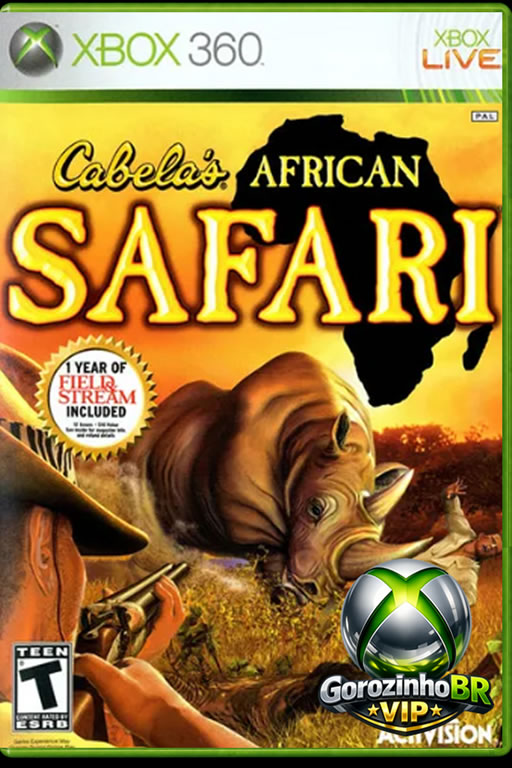 Cabela’s African Safari para Xbox 360 🎮 leva o jogador para cenários africanos 🌍, com caçadas em ambientes selvagens, veículos e diferentes espécies de animais 🦁. O foco está na ação e na exploração.