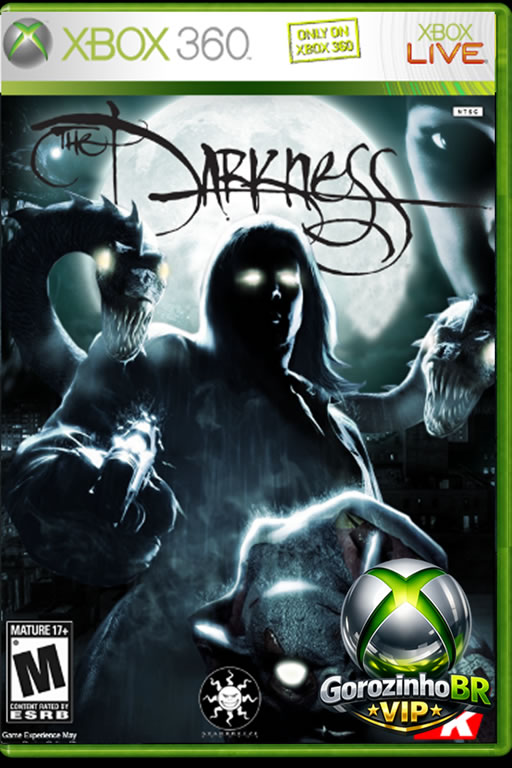 The Darkness para Xbox 360 combina tiro em primeira pessoa com poderes sombrios. Controle Jackie Estacado em uma história de vingança. Use armas e habilidades demoníacas nas sombras. Ambientação urbana e narrativa envolvente.