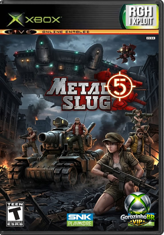 Metal Slug 5 traz um ar de novidade para a franquia clássica! Diferente dos jogos anteriores, desta vez você não enfrenta o General Morden ou os alienígenas. A missão de Marco, Tarma, Eri e Fio é investigar e destruir o misterioso Ptolemaic Army, um perigoso sindicato paramilitar com ares de culto que roubou segredos confidenciais. 🥷📜