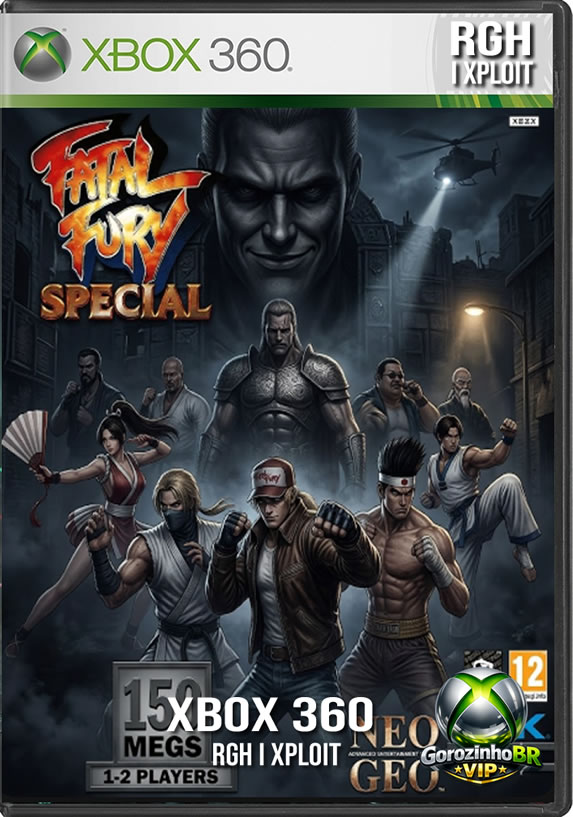 Fatal Fury Special é um clássico absoluto dos jogos de luta em 2D, lançado originalmente pela SNK em 1993 para os fliperamas e o sistema Neo Geo. Sendo uma versão turbinada e aprimorada de Fatal Fury 2, o título elevou o nível da franquia ao aumentar a velocidade dos combates, refinar o sistema de combos e expandir bastante o elenco. O jogo conta com 15 lutadores selecionáveis, permitindo aos jogadores controlar chefões icônicos como Geese Howard, Billy Kane e Wolfgang Krauser desde o início. Além disso, mantém o famoso sistema de batalha em dois planos (onde você pode pular para o fundo ou para a frente do cenário para desviar de ataques) e traz a lendária participação especial e secreta de Ryo Sakazaki, protagonista de Art of Fighting. 👊🔥