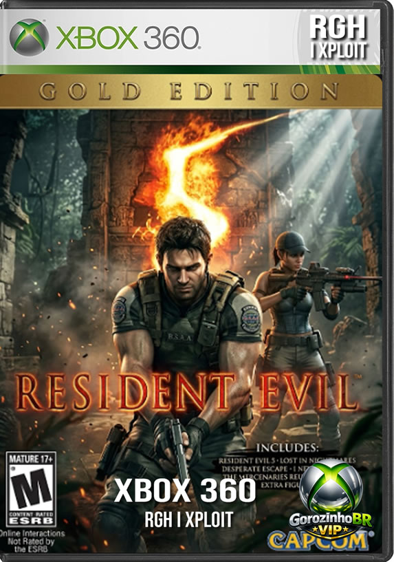 O veterano Chris Redfield viaja para Kijuju, na África, para investigar uma ameaça terrorista. Ao lado de sua nova parceira, Sheva Alomar, ele precisa sobreviver a hordas de inimigos infectados pelo letal parasita Uroboros, conhecidos como Majini. Esta Gold Edition é o pacote definitivo, incluindo não só a campanha principal onde velhos fantasmas como Albert Wesker retornam, mas também todos os DLCs incríveis, como os episódios extras "Lost in Nightmares" e "Desperate Escape". ☀️🤛