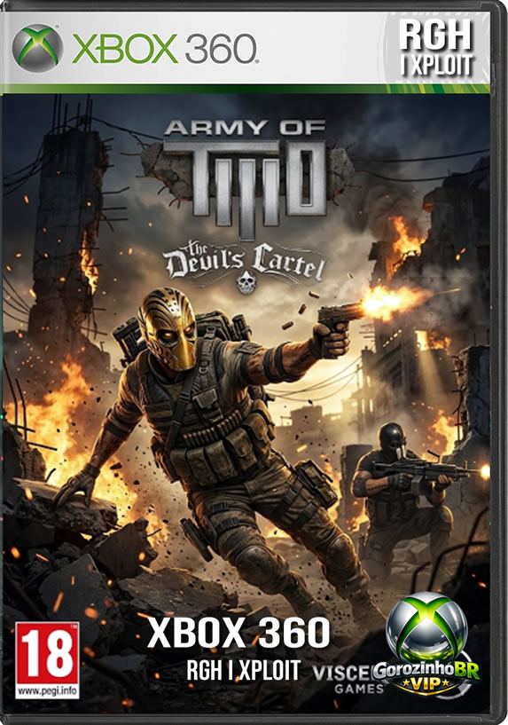 Em Army of Two: The Devil's Cartel, a franquia leva a ação explosiva para o México! 🇲🇽 Desta vez, você controla os novos mercenários "Alpha" e "Bravo", operando pela organização T.W.O. A missão de proteger um político local rapidamente se transforma em uma guerra brutal contra "La Guadaña", um cartel de drogas implacável. ☠️ Construído com o motor gráfico Frostbite 2, o jogo foca pesadamente na destruição de cenários 💥 e introduz o modo "Overkill" (Aniquilação), que dá à dupla invulnerabilidade temporária e dano devastador para causar o caos absoluto. 🔥