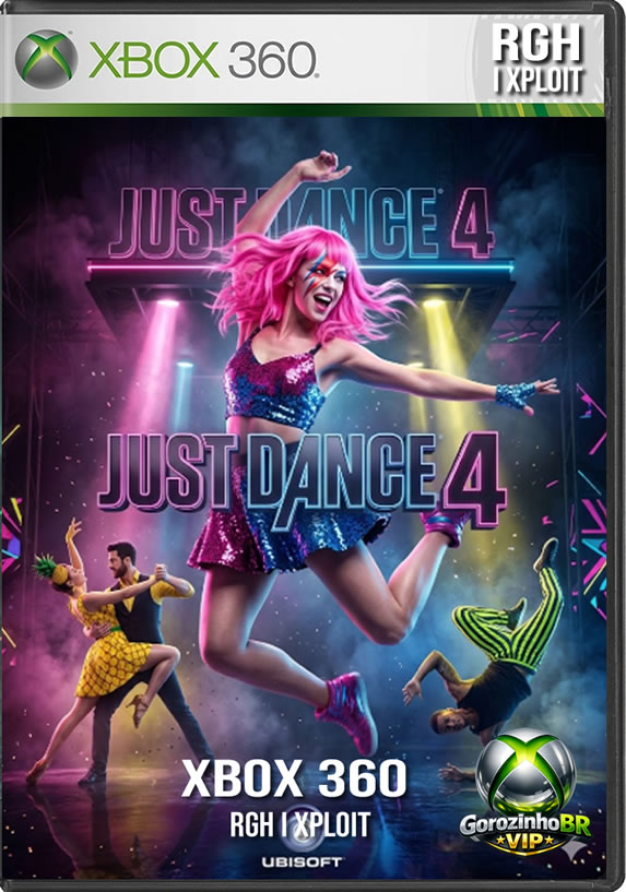 Just Dance 4 eleva a energia da festa ao máximo no Xbox 360, utilizando o sensor Kinect para rastrear os movimentos do corpo inteiro sem a necessidade de controles! 🤸‍♂️ O jogo conta com uma tracklist icônica de mais de 40 sucessos, incluindo hits de Maroon 5, Nicki Minaj, One Direction e o clássico "Gangnam Style" de PSY. 🎶 Entre as novidades, destaca-se o modo "Just Sweat" reformulado para treinos físicos 🏋️, as divertidas batalhas de dança entre músicas e as coreografias alternativas. É diversão garantida para até quatro jogadores simultâneos na sala de casa. 👯‍♂️✨