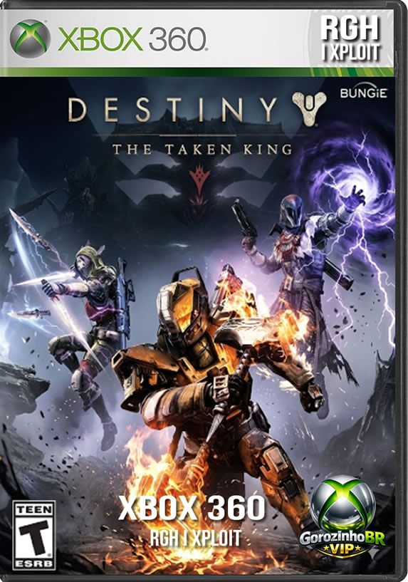 Destiny: The Taken King Legendary Edition é o pacote definitivo que revitalizou e transformou por completo a jornada dos Guardiões! 🎮✨ Esta edição especial inclui o jogo base original e as duas primeiras expansões (A Escuridão Subterrânea e Casa dos Lobos), culminando na gigantesca e aclamada expansão O Rei dos Possuídos. Nela, enfrentamos Oryx, um deus alienígena vingativo que traz consigo um exército de inimigos corrompidos. O título reformulou totalmente o sistema de progressão, introduziu três novas subclasses espetaculares (uma para cada classe principal), adicionou a complexa área de patrulha do Encouraçado e trouxe a épica Incursão "A Queda do Rei", elevando a narrativa e a jogabilidade a um novo patamar. ⚔️🛸🛡️