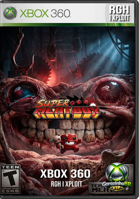 Super Meat Boy é um dos maiores fenômenos do cenário independente e um dos jogos de plataforma mais desafiadores do Xbox 360! 🚀 Você controla um carismático cubo de carne animado que deve cruzar fases perigosas cheias de serras circulares e espinhos para salvar sua namorada, Bandage Girl, do maligno Dr. Fetus. 🩹 Com controles milimetricamente precisos, o game pune o menor dos erros, mas te coloca de volta à ação instantaneamente, gerando um ciclo viciante de tentativa e erro! 🩸