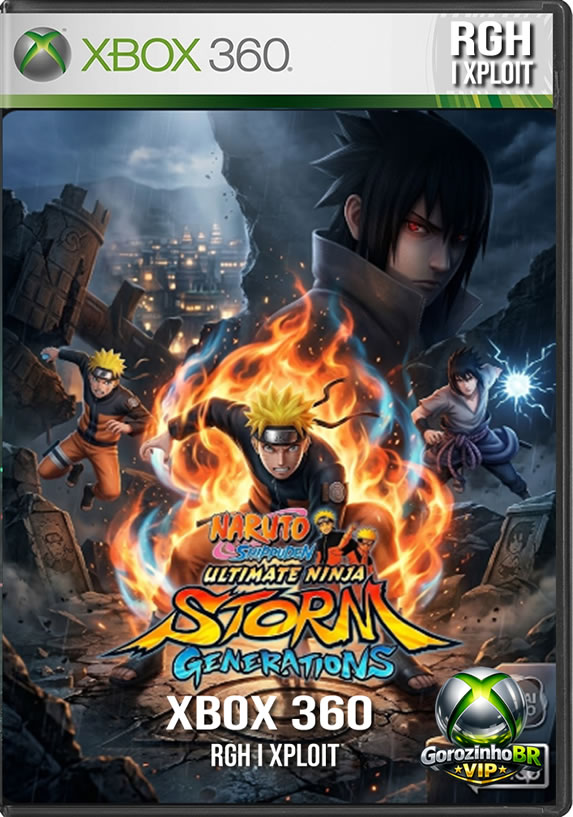 Lançado em 2012, Naruto Shippuden: Ultimate Ninja Storm Generations revolucionou a franquia ao unir as duas gerações do anime. O game conta com mais de 70 personagens jogáveis, permitindo combates épicos entre o Naruto clássico e a sua versão Shippuden. O foco aqui mudou do tradicional modo exploração para uma narrativa contada através de belíssimas animações inéditas feitas pelo estúdio Pierrot. O patch ou MOD em PT-BR traduz menus e legendas, tornando a experiência desse clássico do Xbox 360 muito mais acessível.