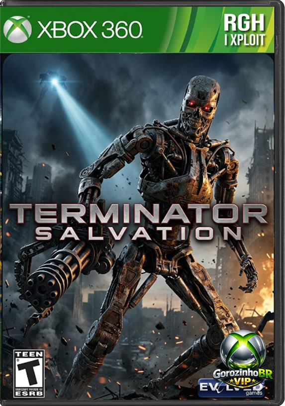 Ambientado em uma Los Angeles pós-apocalíptica no ano de 2016, Terminator Salvation para Xbox 360 coloca você no papel do lendário John Connor 🦸‍♂️. O game funciona como uma ponte narrativa entre os eventos de O Exterminador do Futuro 3 e o filme A Salvação. Como soldado da Resistência, sua missão é enfrentar a impiedosa inteligência artificial Skynet 🤖. Você usará um vasto arsenal de metralhadoras, escopetas e lança-foguetes 🚀 para destruir hordas de máquinas icônicas e lutar pela sobrevivência da humanidade 🌍.