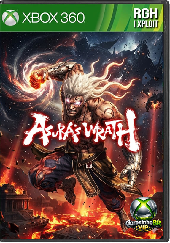 Asura's Wrath é um jogo eletrônico de 2012 que mistura mitologia hindu e budista com elementos de ficção científica em uma estrutura episódica de anime. Você controla Asura, um semideus traído por seus companheiros de elite, que tem sua esposa assassinada e sua filha sequestrada. Consumido por uma fúria incontrolável que se torna sua maior fonte de poder, ele inicia uma jornada épica de vingança contra os generais que o traíram. O game intercala combates intensos de pancadaria com momentos grandiosos guiados por Quick Time Events (QTEs). 🌋🔥