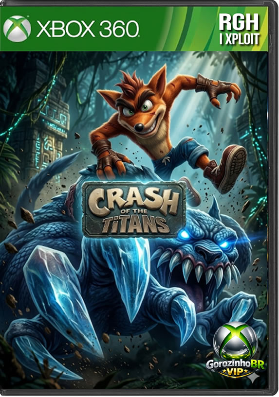 Crash of the Titans traz uma reinvenção drástica para a clássica franquia do marsupial no Xbox 360. Desta vez, o diabólico Neo Cortex transformou as criaturas pacíficas da ilha em monstros gigantes e perigosos. A grande novidade na jogabilidade é a mecânica de "dominar": Crash agora pode atordoar esses mutantes (os Titãs) e assumir o controle de seus corpos e poderes destrutivos. O jogo deixa um pouco de lado a plataforma linear tradicional em favor de um combate mais focado em combos e pancadaria, permitindo que toda a campanha seja jogada em um divertido modo cooperativo. 🐺👊