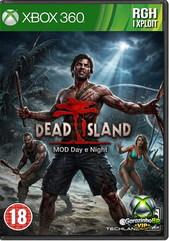 Dead Island é um intenso RPG de ação em primeira pessoa focado em sobrevivência e combate corpo a corpo, ambientado no belíssimo resort tropical de Banoi que é subitamente devastado por um surto zumbi. Esta versão customizada inclui o famoso Mod Day e Night, uma modificação fantástica voltada para consoles com RGH. O mod altera o sistema de iluminação do jogo, introduzindo um ciclo dinâmico de dia e noite que quebra o clima ensolarado padrão, obrigando os jogadores a explorar a ilha e forjar suas armas sob a escuridão total e condições climáticas adversas. 🧟‍♂️🌑