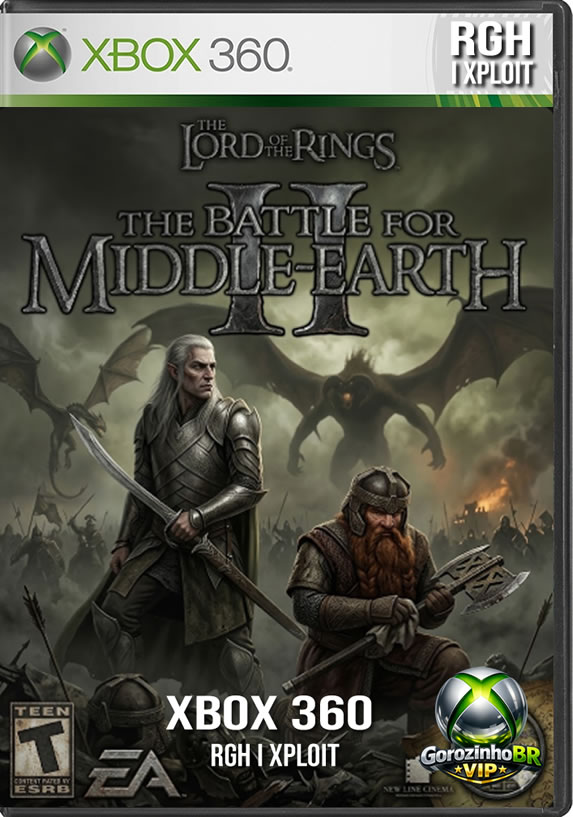 The Lord of the Rings: The Battle for Middle-earth II é uma joia rara que trouxe a complexidade da estratégia em tempo real para os controles do Xbox 360. 🎮💍 O jogo expande o universo dos filmes e livros, permitindo aos jogadores comandar facções inéditas no primeiro jogo, como Elfos, Anões e Goblins, travando batalhas épicas nas regiões do Norte da Terra-média. 🏔️👹 Com um sistema de construção de bases livre e heróis clássicos com habilidades destrutivas, a versão de console brilha ao usar uma interface radial inteligente, adaptando os comandos de teclado e mouse surpreendentemente bem para o joystick. 🛡️🔥