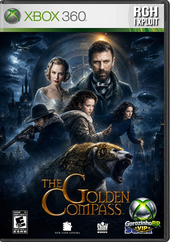 The Golden Compass (A Bússola de Ouro) é a adaptação oficial em videogame do filme de 2007, baseada no incrível universo de fantasia de Philip Pullman. 🌌❄️ No Xbox 360, os jogadores assumem o papel da jovem e corajosa Lyra Belacqua, que conta com a ajuda de seu daemon Pantalaimon (capaz de mudar de forma) para explorar cenários e resolver quebra-cabeças. 🐾🧩 A jogabilidade muda de ritmo quando assumimos o controle de Iorek Byrnison, o poderoso urso polar de armadura, trazendo sequências de combate com muita força bruta. A jornada ainda conta com o uso do misterioso Aletiômetro para descobrir verdades ocultas durante a exploração do gelado Norte. 🏔️✨