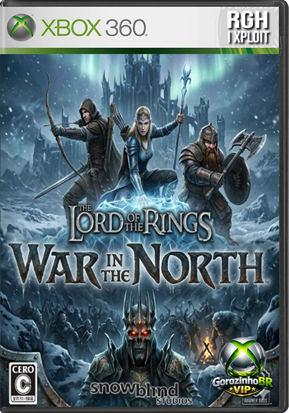The Lord of the Rings: War in the North é uma aventura épica e sangrenta que explora uma frente de batalha paralela no Xbox 360 durante a famosa Guerra do Anel. 🏔️💍 O jogo brilha ao focar no cooperativo para até três jogadores, onde você assume o controle de um trio inédito: um Guardião humano, um guerreiro Anão e uma maga Élfica. 🧙‍♂️🧝‍♀️ Cada personagem possui árvores de habilidades únicas, funções específicas no grupo e um sistema de loot (equipamentos) bastante viciante. Diferente de outras adaptações, este título se destaca por combates viscerais e violentos contra orcs, trolls e outras forças de Sauron nas regiões geladas do Norte, contando até com a ajuda devastadora da Grande Águia Beleram. 🦅🩸