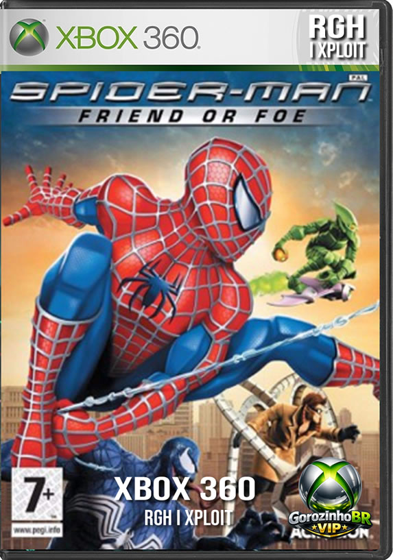 Em Spider-Man: Friend or Foe, o Cabeça de Teia enfrenta uma invasão alienígena global e, para salvar o mundo, precisa fazer o impensável: aliar-se aos seus maiores inimigos! O jogo foca na pancadaria clássica (beat 'em up), permitindo que você derrote e depois recrute vilões icônicos como Venom, Duende Verde e Doutor Octopus para lutarem ao seu lado. O grande destaque é o modo cooperativo local, onde um segundo jogador pode assumir o controle do seu aliado a qualquer momento durante a fase. 🕷️🤝👽