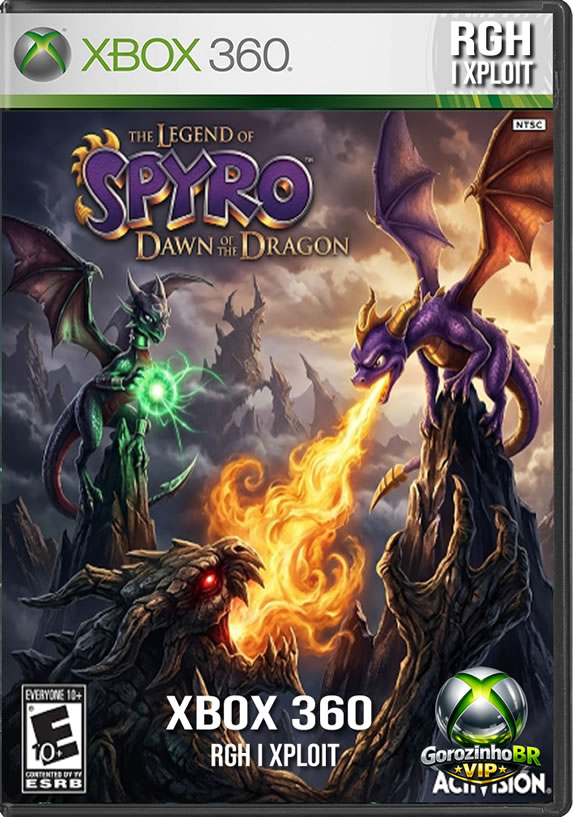 The Legend of Spyro: Dawn of the Dragon encerra a aclamada trilogia de reboot do querido dragãozinho roxo, entregando a aventura mais épica e madura da série no Xbox 360! 🌌🔥 A grande inovação deste título é que, pela primeira vez, Spyro e sua inesperada aliada, Cynder, podem voar livremente a qualquer momento, transformando a exploração dos belos cenários. O jogo tem um foco enorme no cooperativo de sofá, permitindo que dois jogadores controlem os dragões simultaneamente (se jogar sozinho, você alterna entre eles). 🎮🤝 Combinando diferentes poderes elementais, a dupla precisa derrotar hordas de inimigos e enfrentar o terrível Dark Master, Malefor, em uma jornada que conta até com um elenco de dubladores estrelado por astros de Hollywood. 🎙️🌟