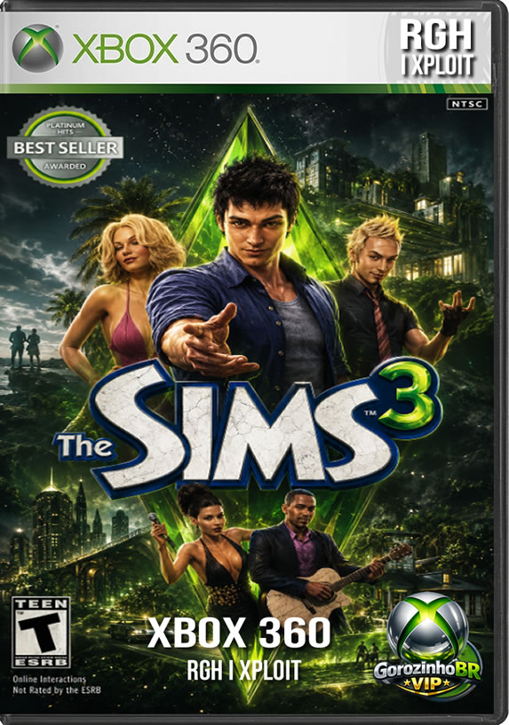 The Sims 3 chegou ao Xbox 360 trazendo a liberdade do mundo aberto para a tela da TV. Você pode criar Sims com personalidades únicas usando o sistema de traços, construir a casa dos sonhos e explorar a vizinhança com muito mais fluidez. O grande destaque desta versão de console são os "Poderes de Karma", habilidades divinas que permitem abençoar seus personagens com sorte, beleza e riqueza instantânea, ou puni-los com chuvas de meteoros, fantasmas e azar constante, adicionando uma camada de caos inédita à simulação. 🛋️🌟👽
