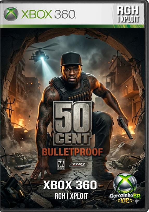 Em 50 Cent: Blood on the Sand, você controla o famoso rapper e os membros da G-Unit. Após um grande show no Oriente Médio, o pagamento do grupo – um crânio cravejado de diamantes – é roubado por um cartel de mercenários. A solução? Uma caçada implacável para recuperar a relíquia! O game entrega tiroteios no estilo arcade, sistema de cobertura ágil, combos de pontuação, provocações hilárias e muita destruição em cenários de guerra. 💥🎤