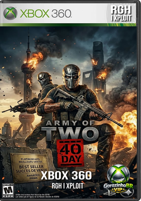 Em Army of Two: The 40th Day, você assume o controle dos mercenários Tyson Rios e Elliot Salem. 💥 A dupla se vê presa no meio de Xangai exatamente quando a cidade sofre um ataque terrorista massivo por uma força misteriosa chamada Iniciativa do 40º Dia. Para sobreviver aos arranha-céus desmoronando e ao caos urbano, a cooperação é essencial. O jogo brilha ao focar em táticas de equipe, como usar um jogador para atrair o fogo inimigo enquanto o outro flanqueia, além de apresentar momentos de decisões morais ⚖️ que impactam o destino dos civis e a jornada dos protagonistas.